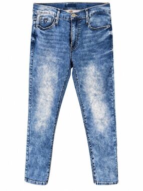 GUESS Men’s Blue Acid Wash Slim Jeans Size 32x30
